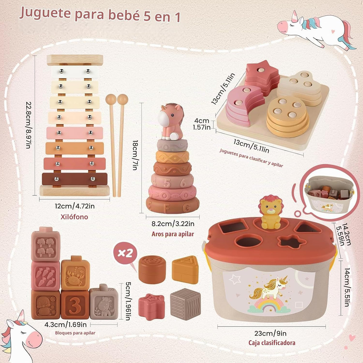 Juguetes para bebés de 6 a 12 meses, juguetes Montessori para mayores de 6 meses