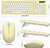 Teclado inalámbrico y mouse combinado silencioso para oficina y hog...