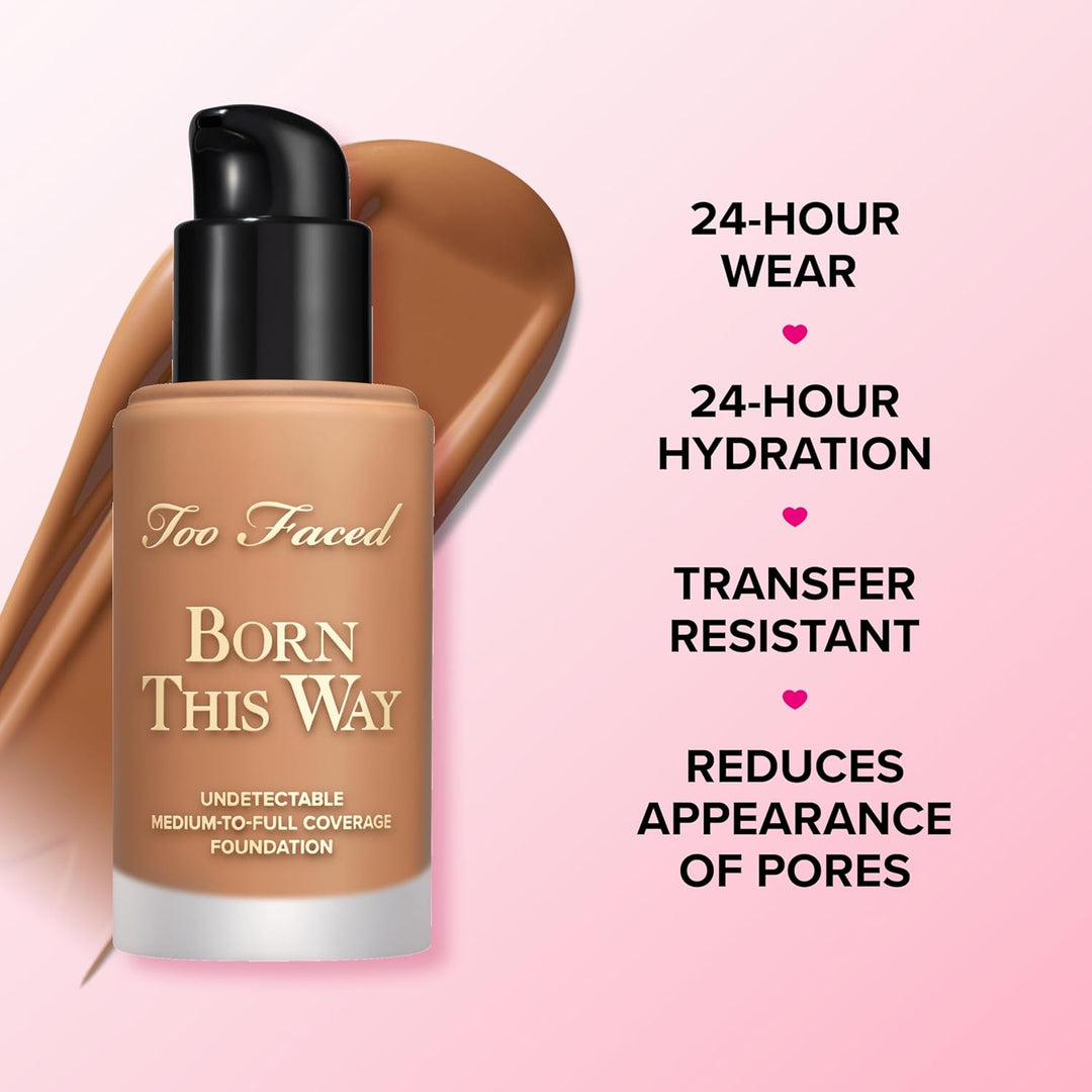 Base Líquida Too Faced Born This Way de Acabado Natural de Larga Du...
