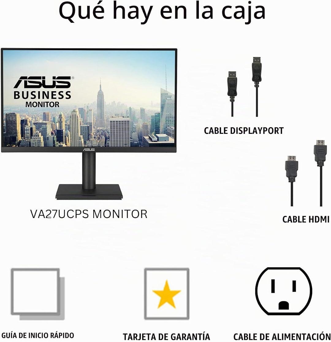 ASUS Monitor de negocios 4K de 27" (VA27UCPS) - UHD (3840 x 216...