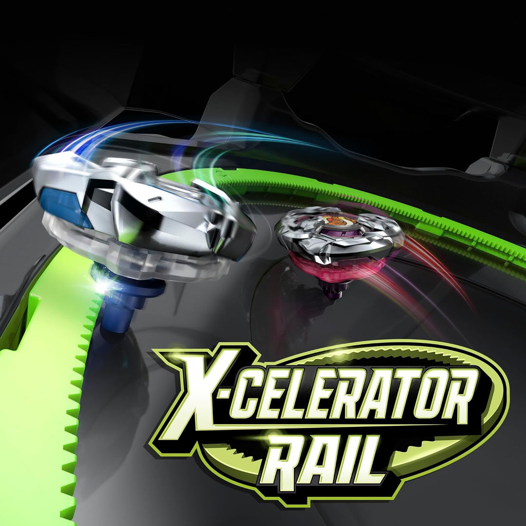 Beyblade X Xtreme Battle Set con Beystadium Arena con riel
