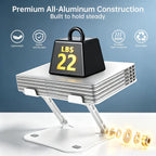 Afaloona Soporte de aluminio para computadora portátil, elevador ajustable