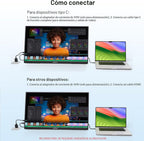 InnoView Monitor portátil grande de 23.8 pulgadas FHD 1080P 144Hz U...