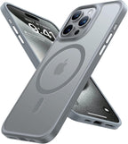 TORRAS Funda magnética a prueba de golpes para iPhone 15 Pro, grado mil