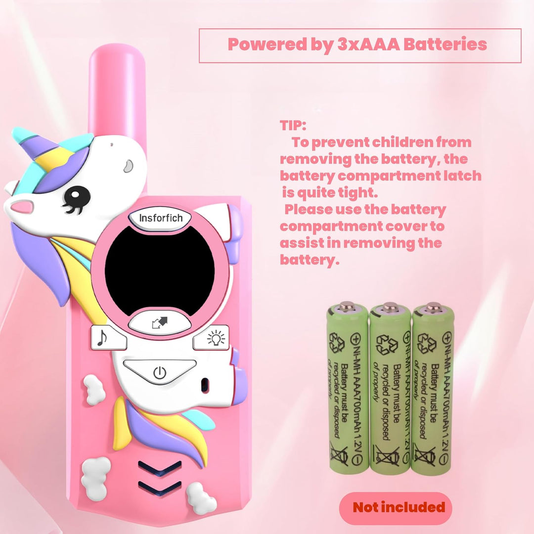 Juguetes para niñas de 3 a 12 años, walkie talkies para niños para...
