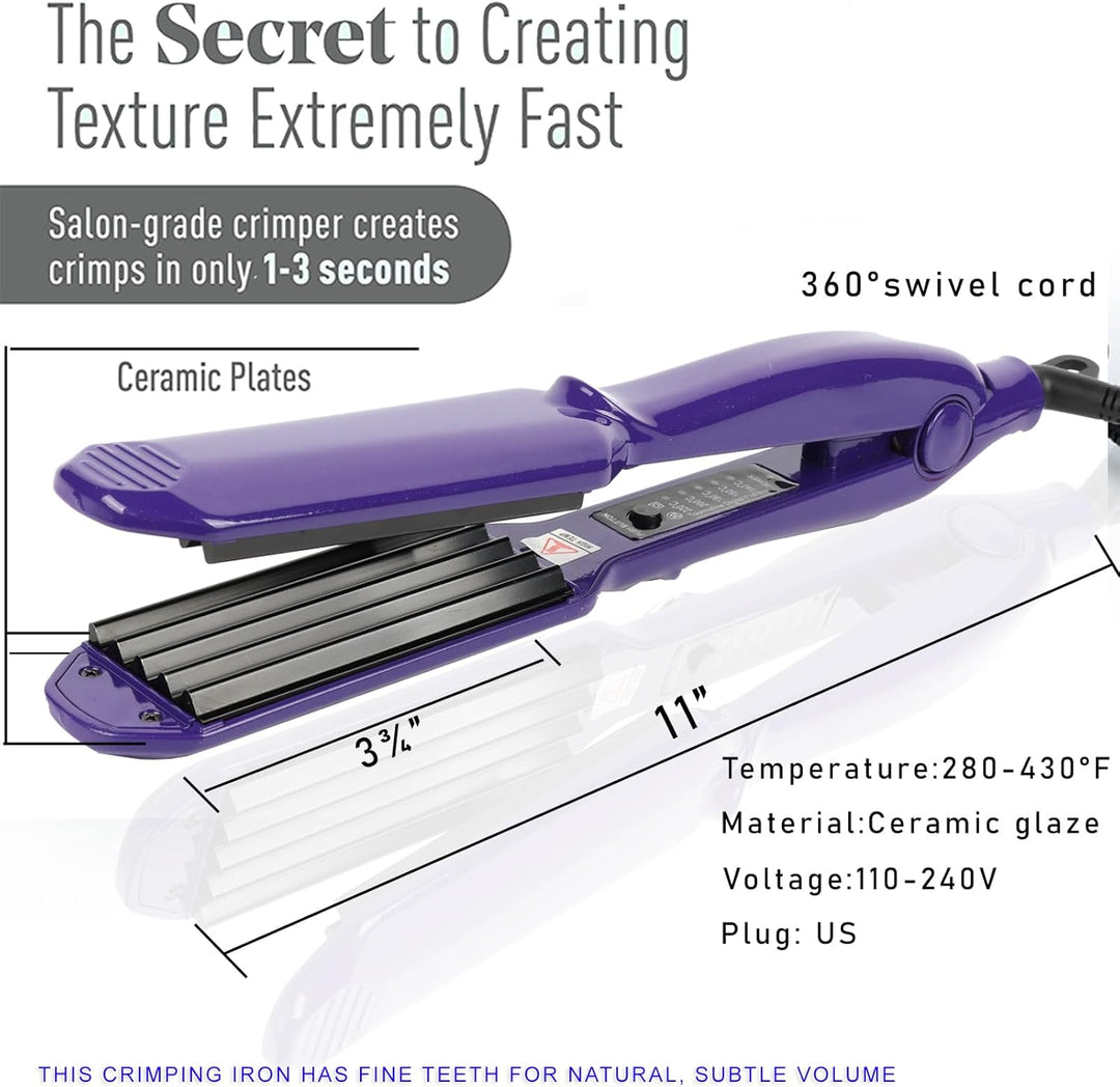 MBHAIR Plancha de cerámica para dar volumen al peinado esponjoso, p...