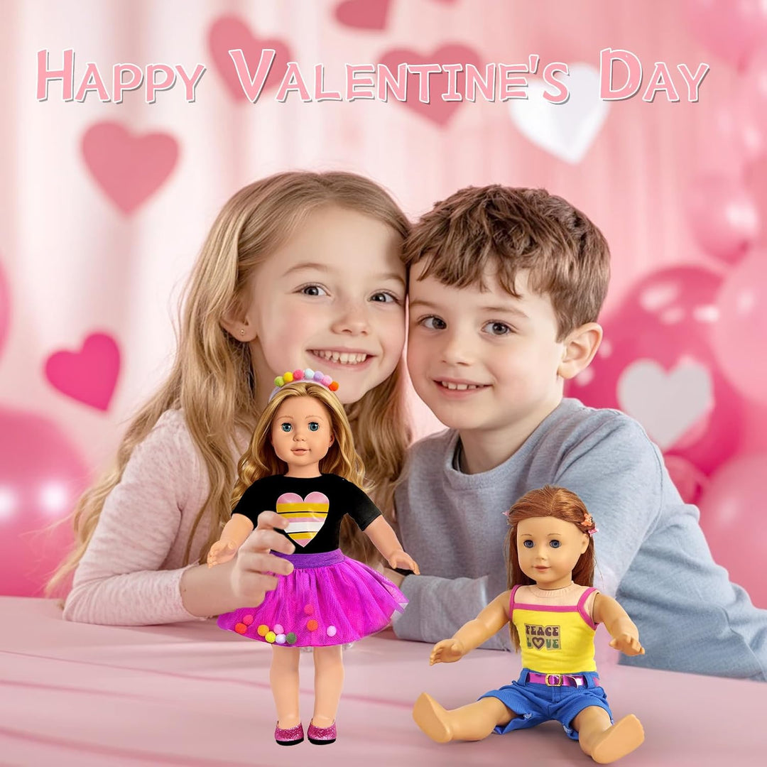 Accesorios de ropa de muñeca americana de 18 pulgadas, 18 piezas de...