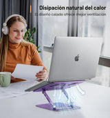 Aoviho Soporte ajustable para laptop de escritorio, soporte portáti...
