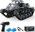 1:16 RC Tanque Control Remoto Tanque Todoterreno RC Camión 4WD RC Escalador Rotación 360° Coche Derrapante con 2 Baterías