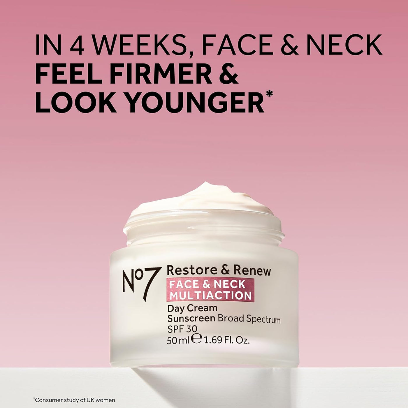 No7 Restore &amp; Renew Multi Action Face &amp; Neck SPF 30 Day Cre...