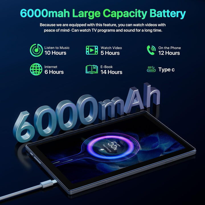 Tuotatop Tablet Android 2026 con Gemini AI, 12GB+64GB+1TB Expand, t...