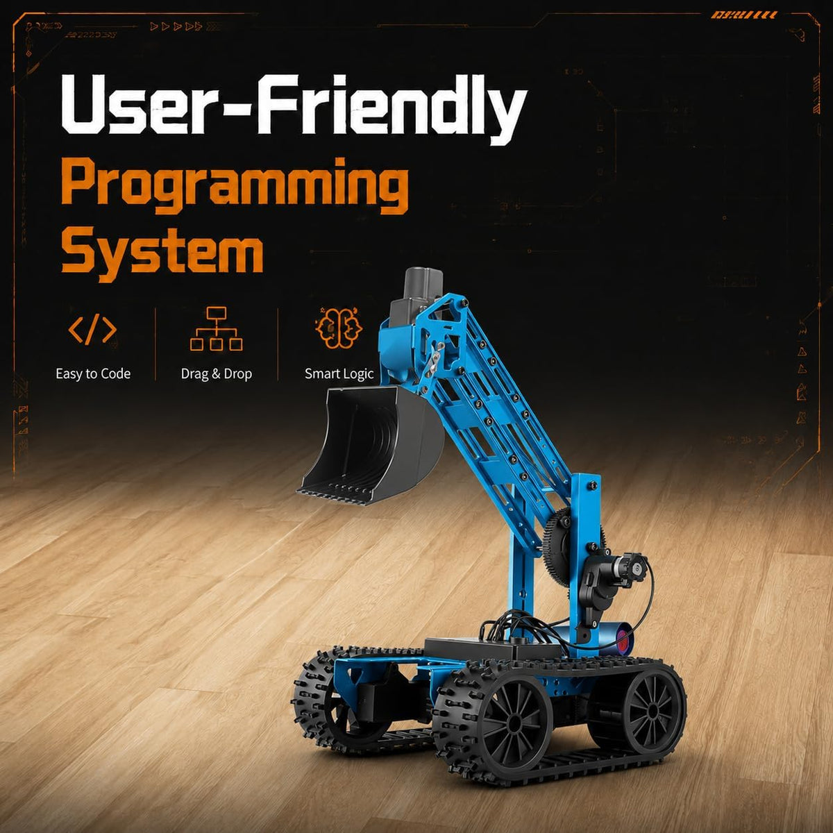 Kit de brazo robótico, kit de robot para niños de 8 años en adelante, juguetes de construcción STEM 4-DOF, programación electrónica para niños y niñas, proyectos de ciencia educativa, regalos geniales de cumpleaños de Navidad para niños.