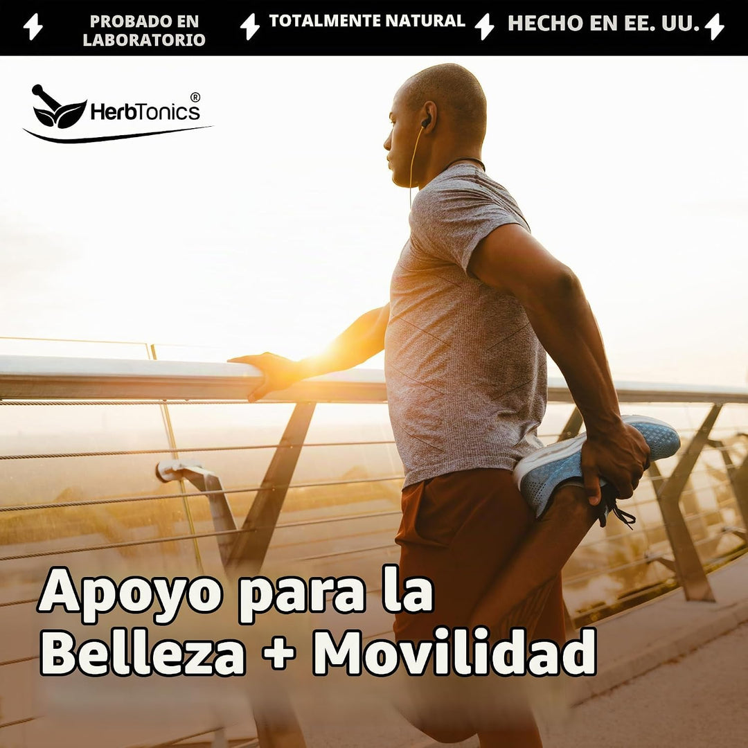 Herbtonics Gomitas de colágeno múltiple con biotina y vitamina C, p...