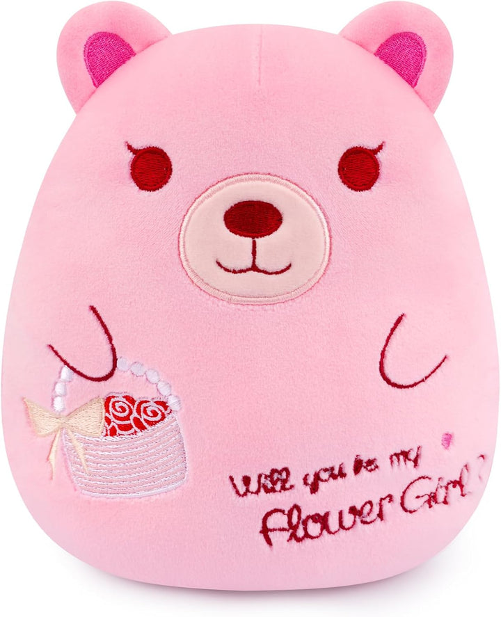 Leokawin Oso de peluche de niña de las flores Will You Be
