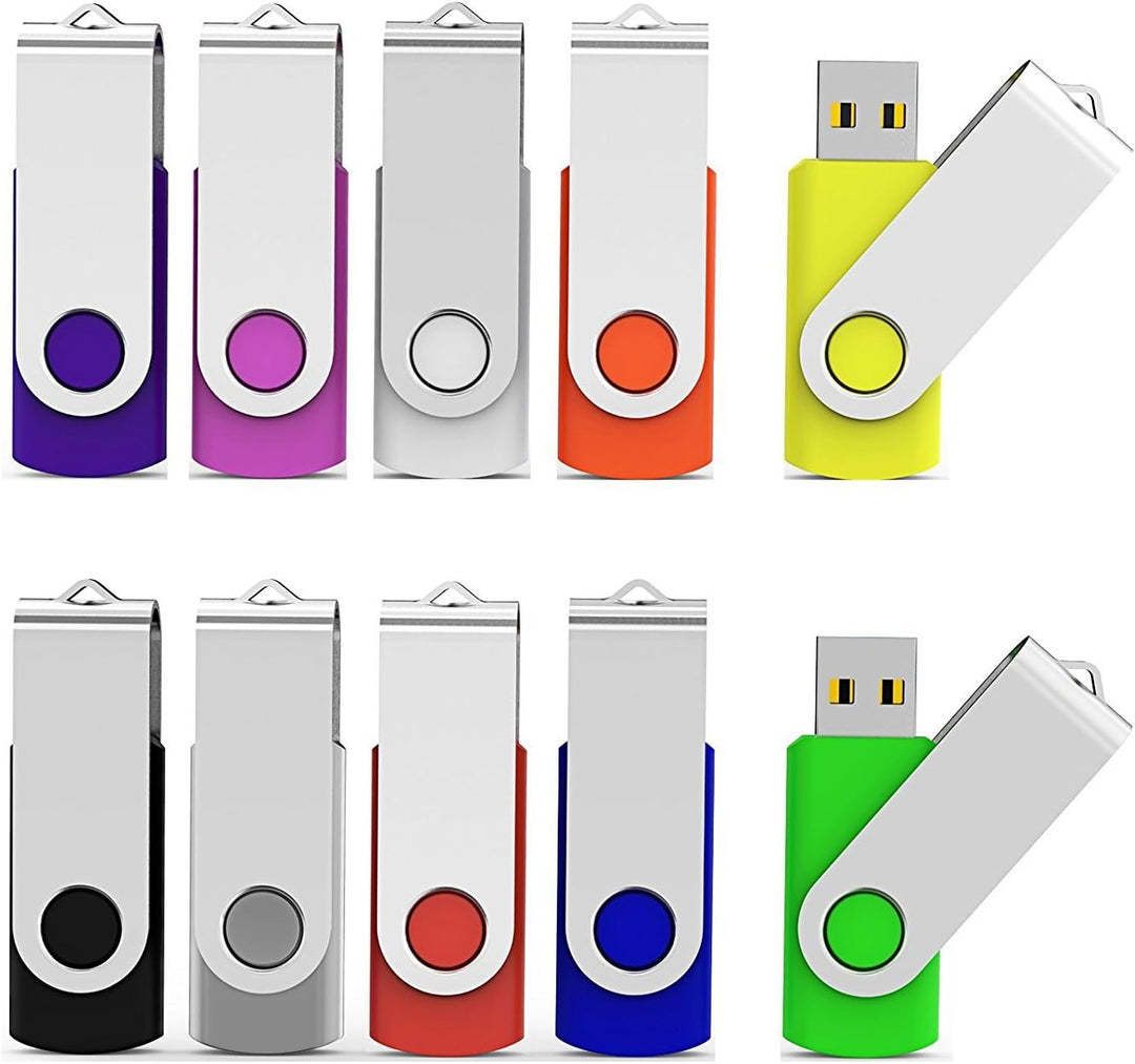 Aiibe Paquete de 10 unidades de memoria USB 2.0 de 32 GB, 10 unidad...