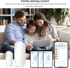 Sensor de puerta inteligente WiFi: sensor de contacto abierto de puerta para seguridad del hogar, sensor de ventana inalámbrico, asegura tu hogar con alertas instantáneas y automatización inteligente