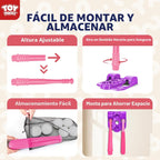 TOY Life Juego de pelota en T para niños de 3-5, 5-8, juego de béisbol para niñas, juegos de soporte de pelota en T con guante de béisbol, camiseta de bate de pelota de béisbol para exteriores e