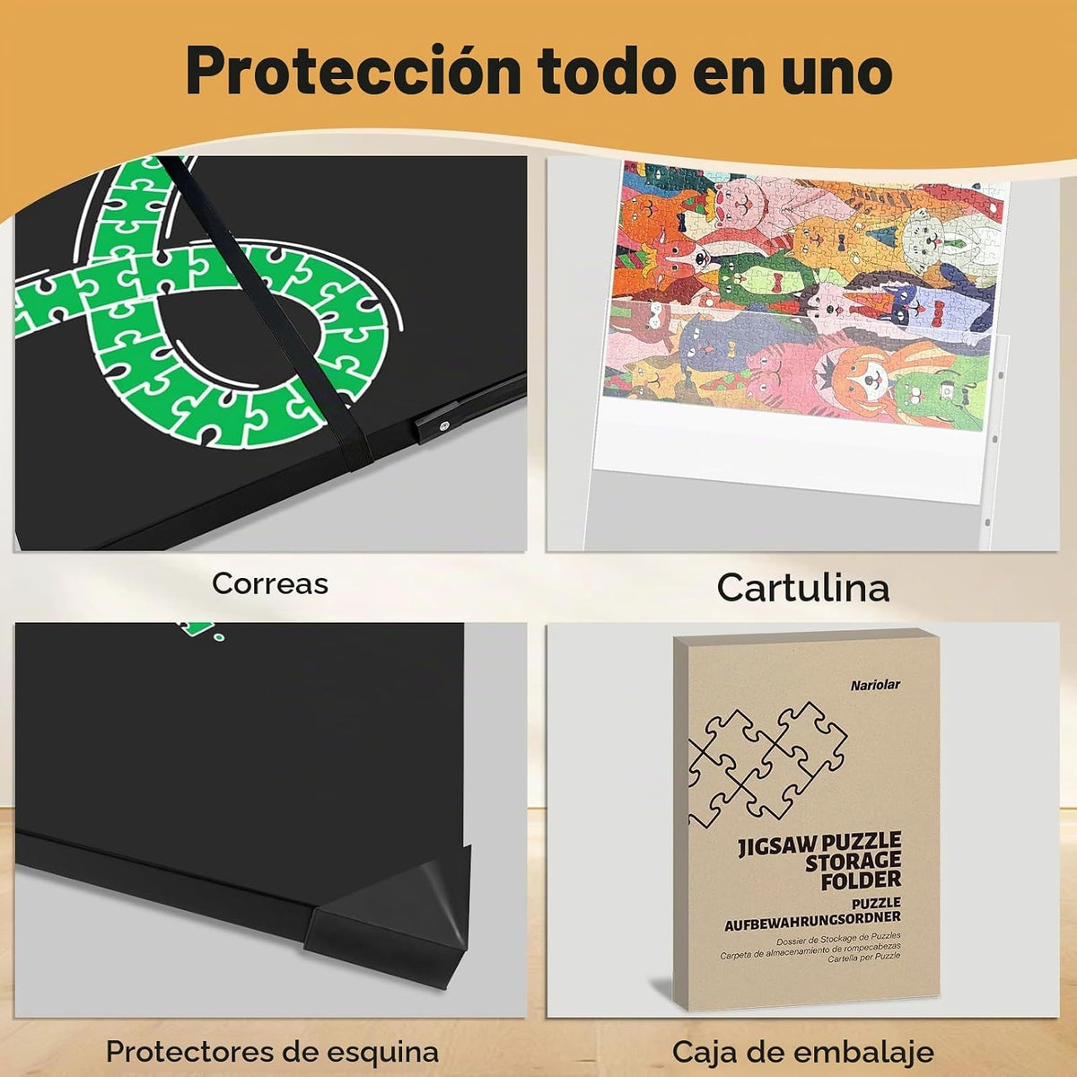 Carpeta de Almacenamiento para Rompecabezas de 1000 Piezas