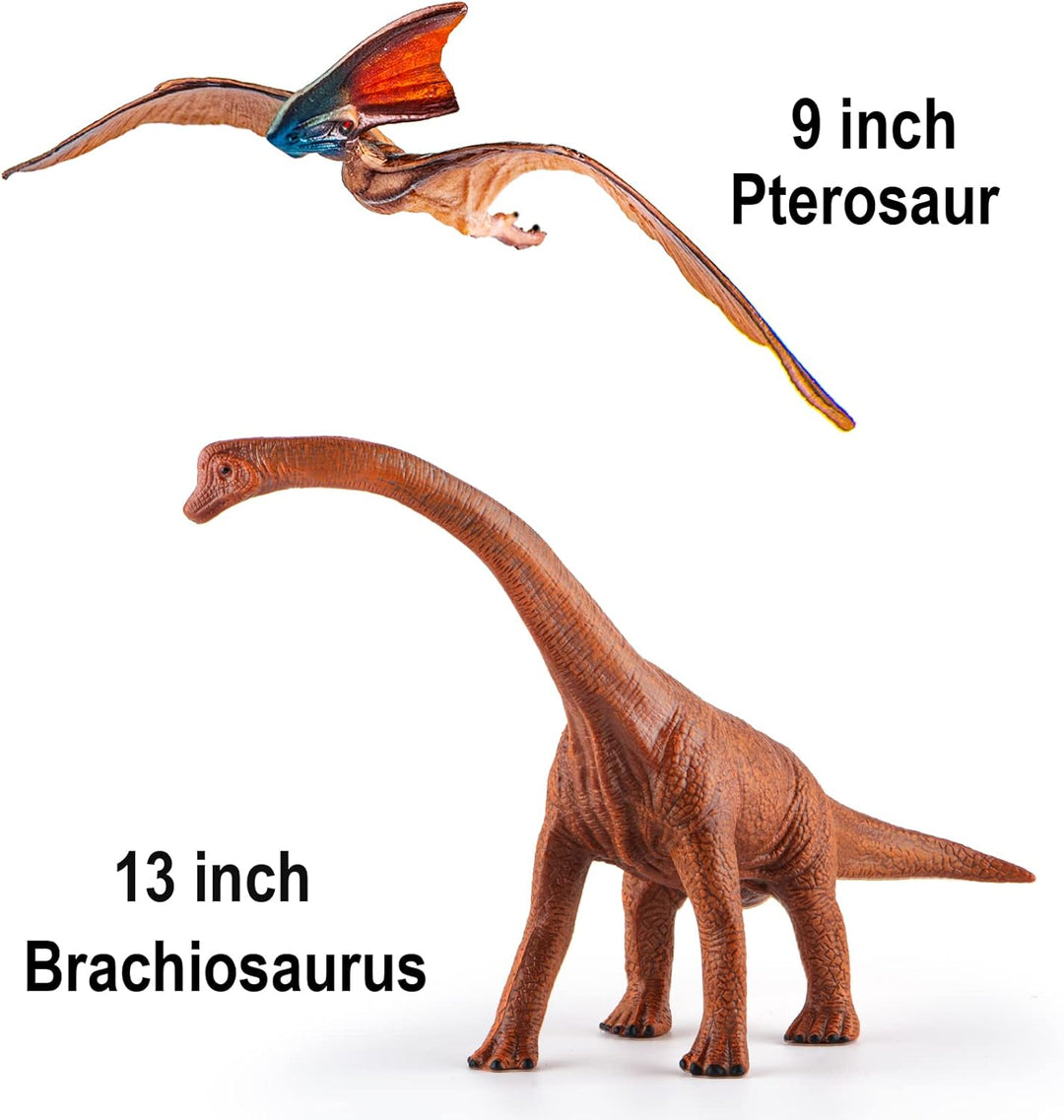 Juego de 6 juguetes de dinosaurios gigantes juguetes