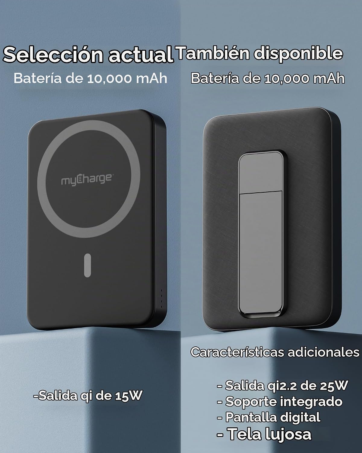 myCharge CliqAir - Banco de energía magnético de 10000 mAh, diseño...