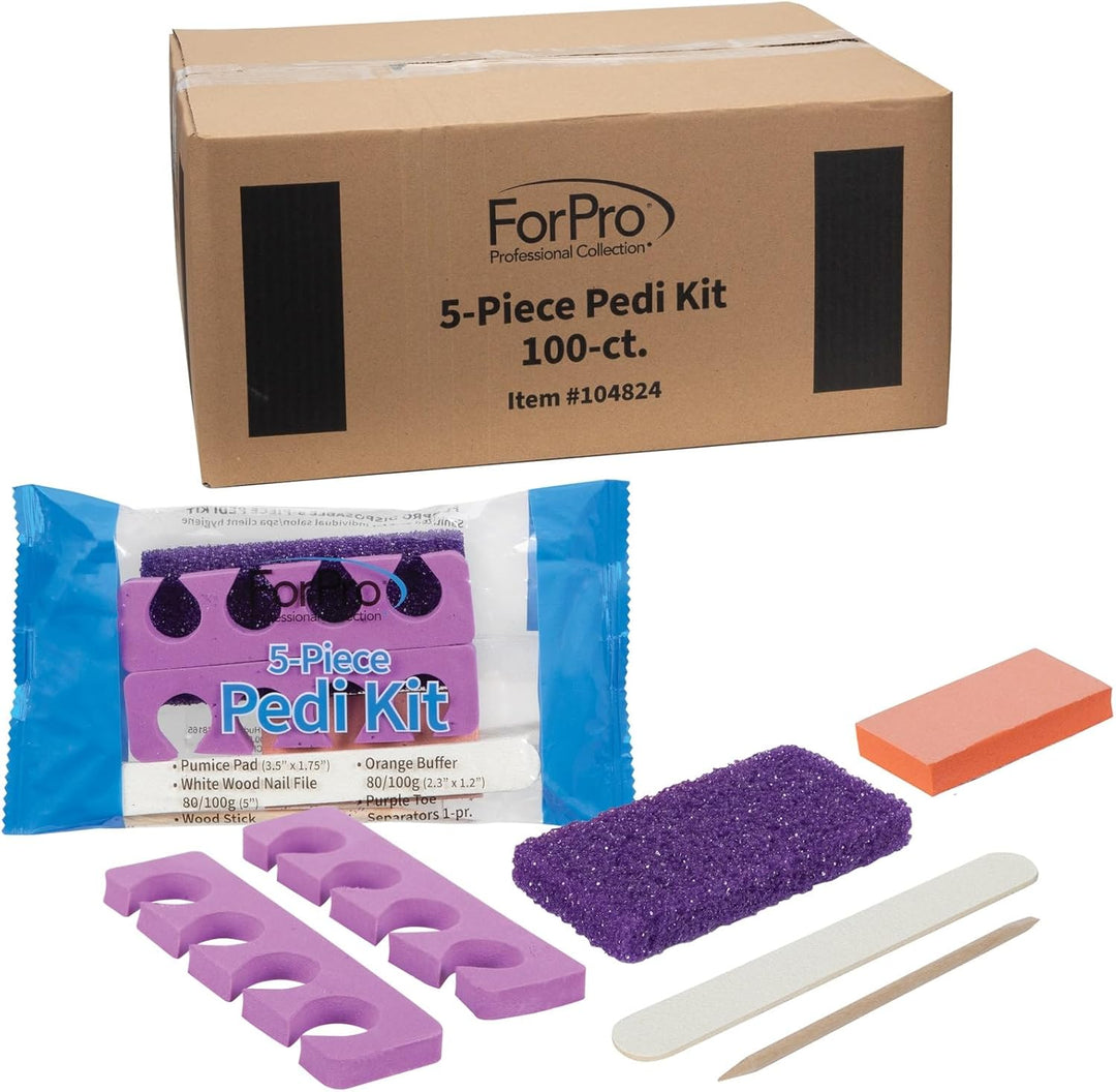 ForPro - Kit de 5 piezas de Pedi, 100 unidades, paquete individualm...