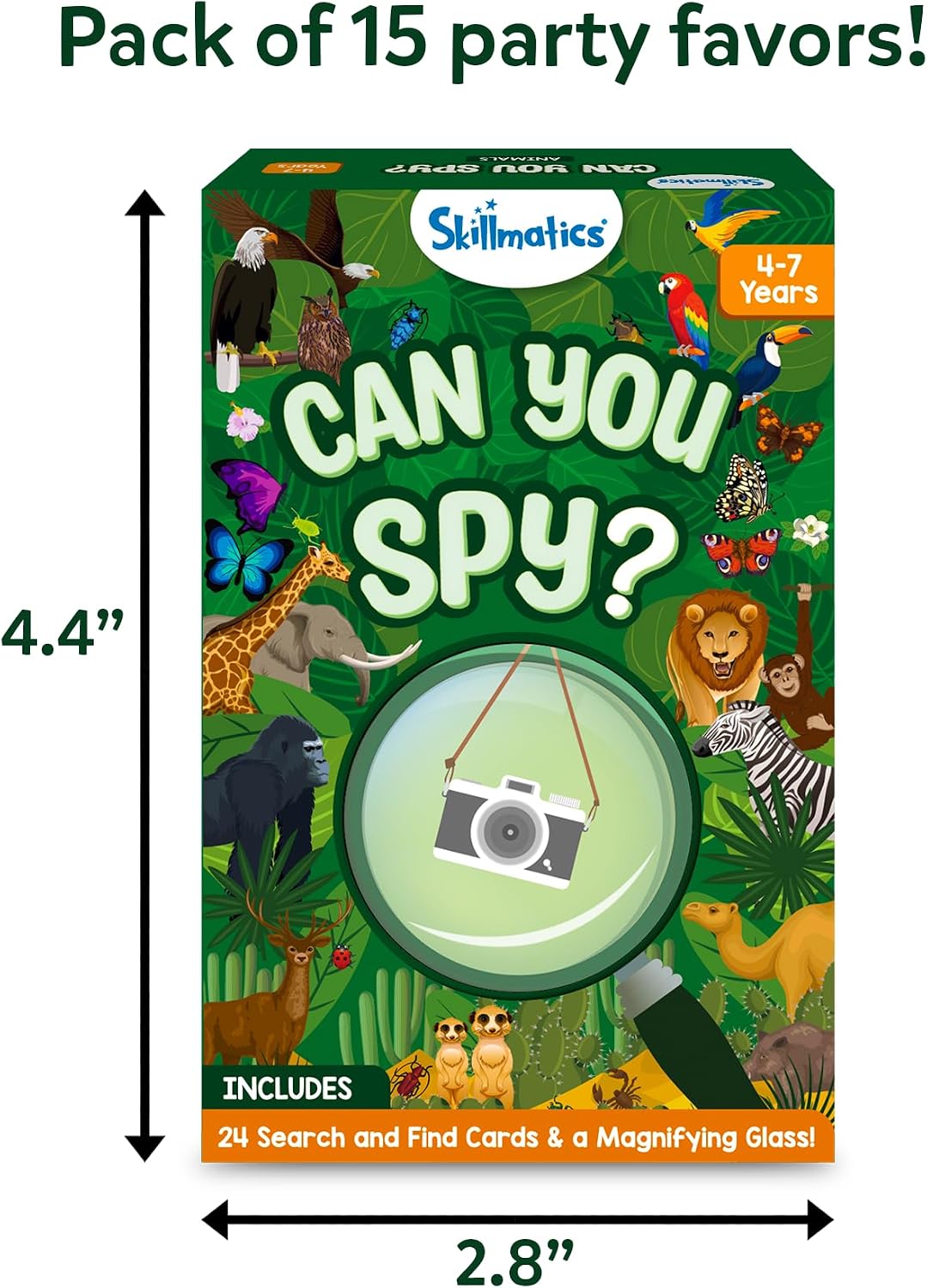 Skillmatics - Juego de tarjetas de animales (15 unidades)