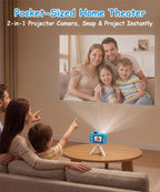 Cámara para niños con proyector para niñas de 5 a 12 años, cámara digital