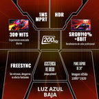 SANSUI - Monitor de juegos de 24 pulgadas 200Hz 180Hz 1Ms FreeSync...