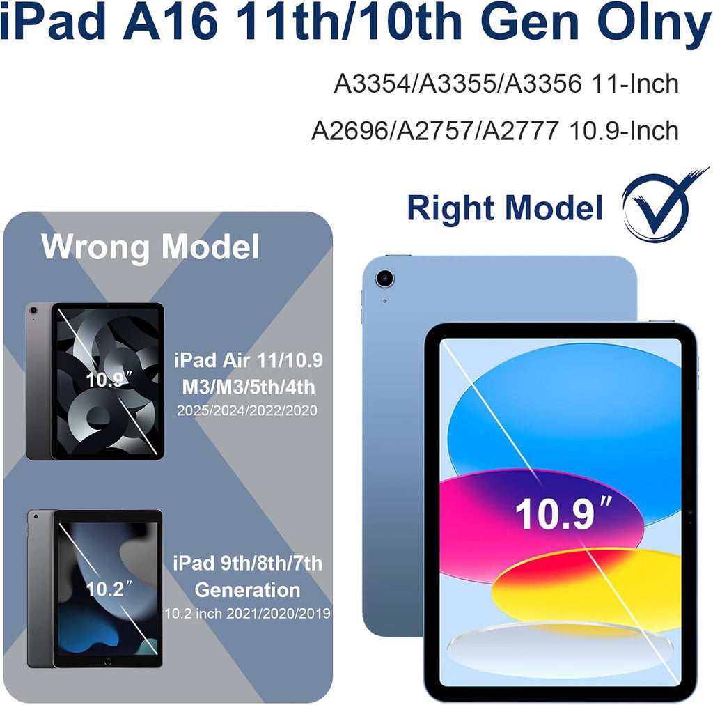 Funda para iPad de 10.9 pulgadas, iPad A16 de 11ª generación de 11