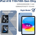 Funda para iPad de 10.9 pulgadas, iPad A16 de 11ª generación de 11