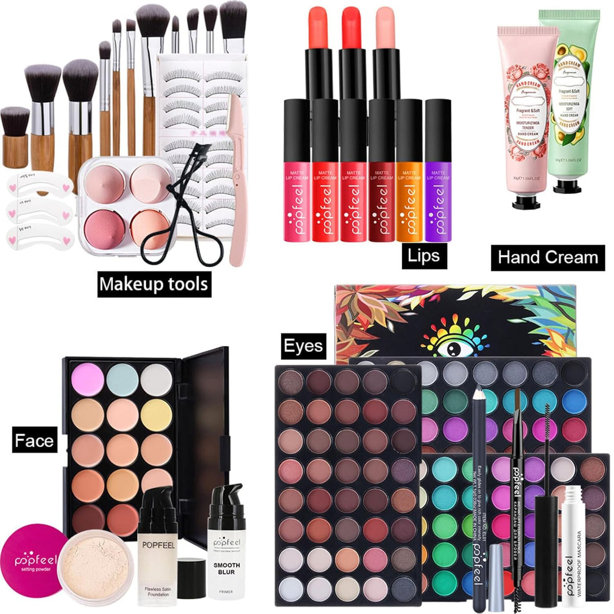 Joyeee Juego de regalo de maquillaje todo en uno para mujer, kit co...