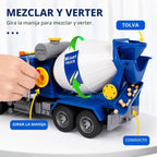 14" juguete grande azul del camión del mezclador del cemento, camión del