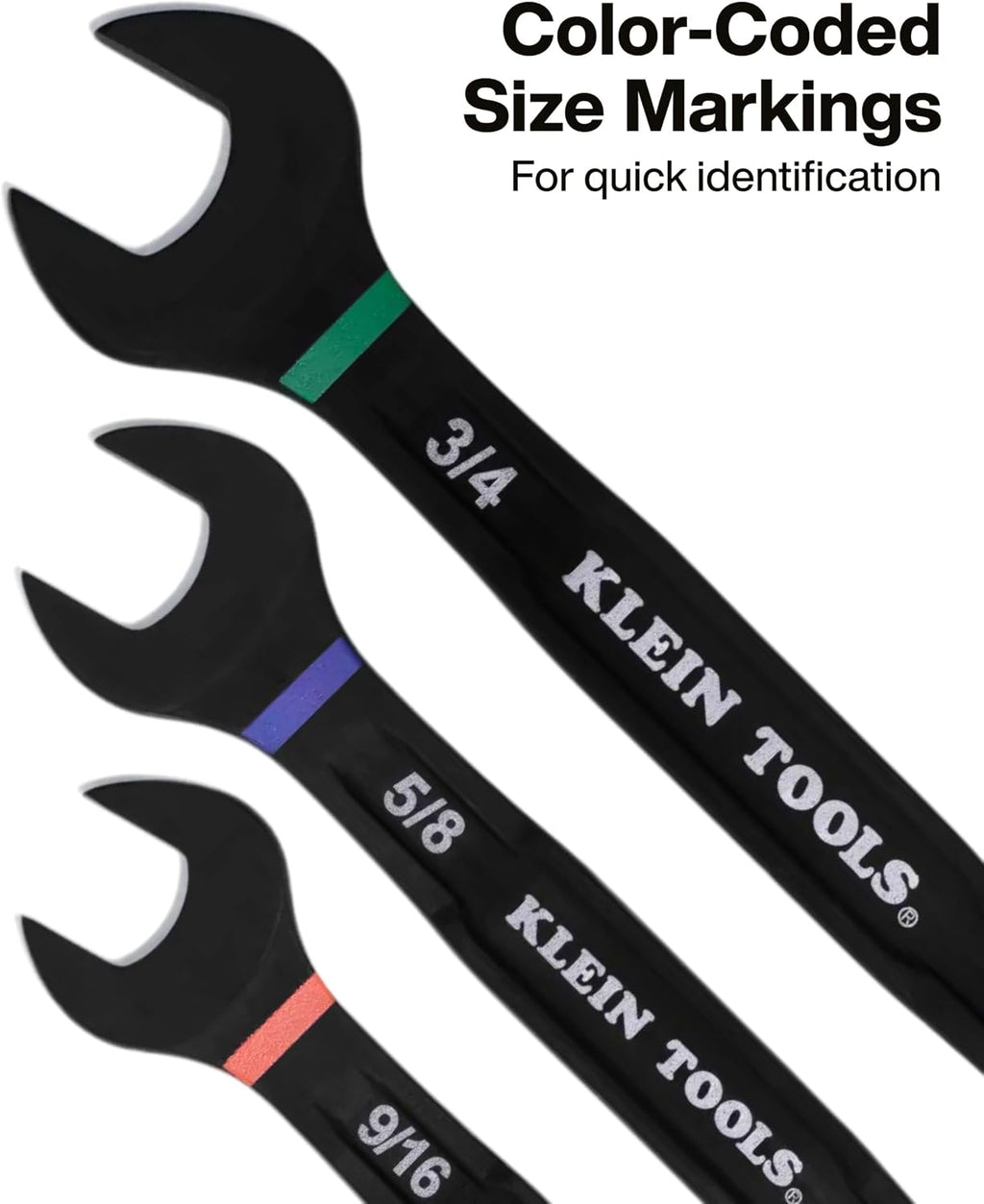 Klein Tools 69408G - Juego de llaves combinadas de trinquete, SAE, 8 piezas