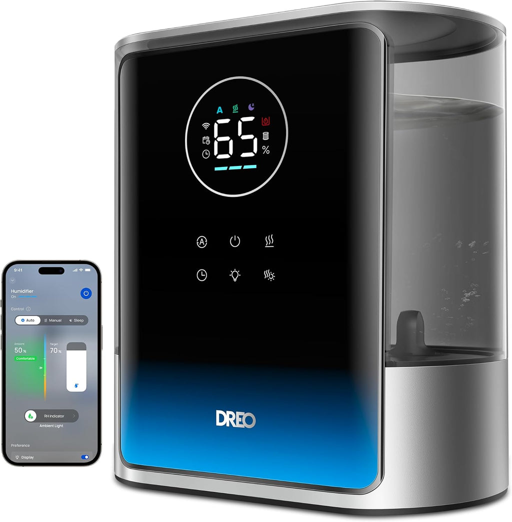DREO 8L Humidificador inteligente para habitación grande, 80 horas de