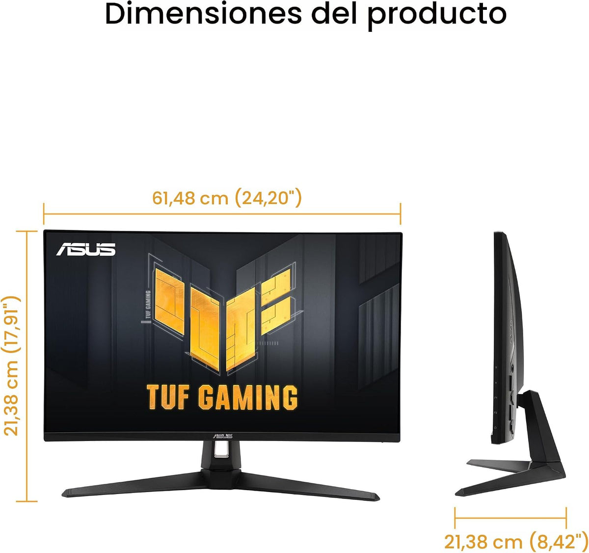 ASUS TUF Gaming VG27UQ1A - Monitor de juegos de 27 pulgadas, 4K HDR...