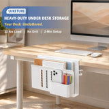 LUKETURE Soporte para laptop, almacenamiento lateral de escritorio...
