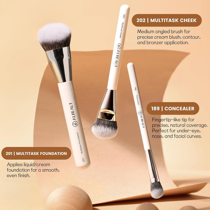 Albeaut - Juego de brochas de maquillaje, 7 brochas para sombra de...