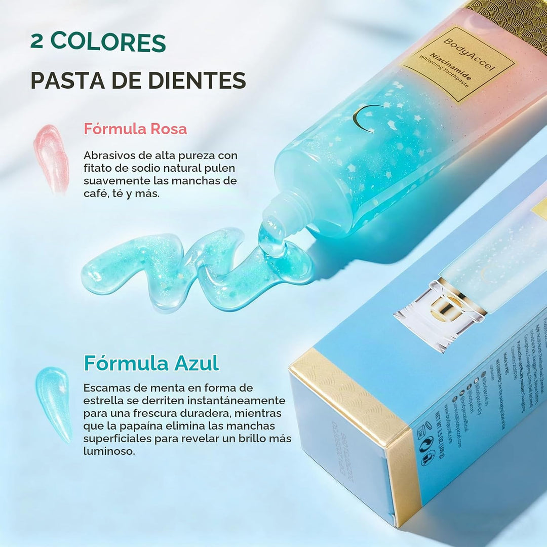 BodyAccel Pasta de dientes blanqueadora con Niacinamida \u2013 Past...