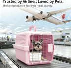 Transportador de mascotas de aerolínea: caja pequeña para gatos y