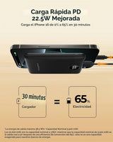 Cargador portátil pequeño de 10000 mAh, mini banco de energía con p...