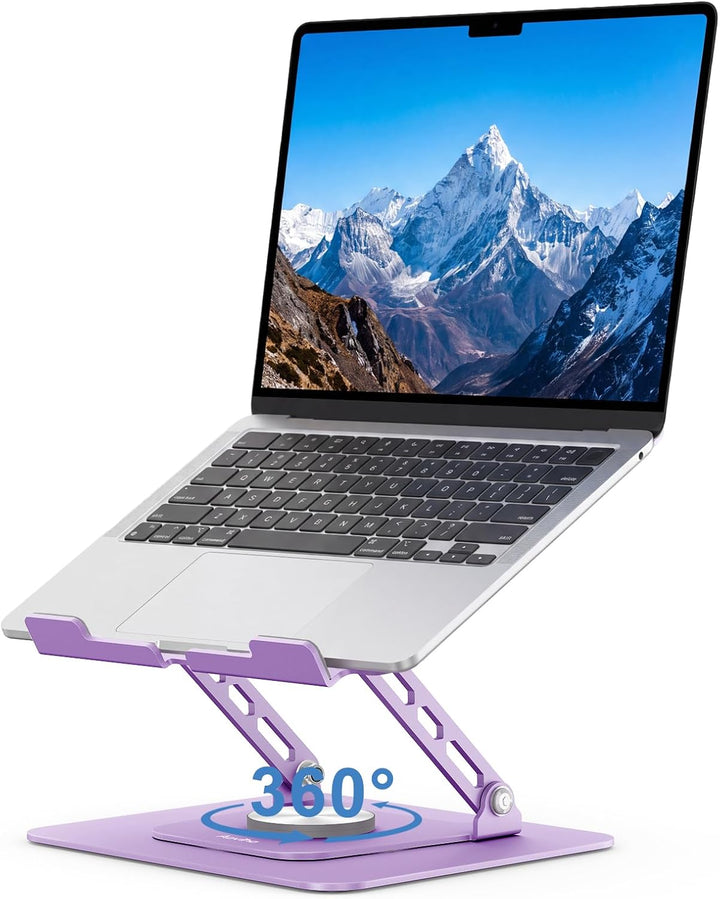 Aoviho Soporte ajustable para computadora portátil – Elevador girat...