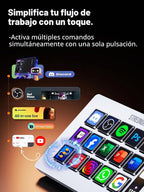 S15 Controlador de Stream, Lector de 15 Teclas LCD, Blanco