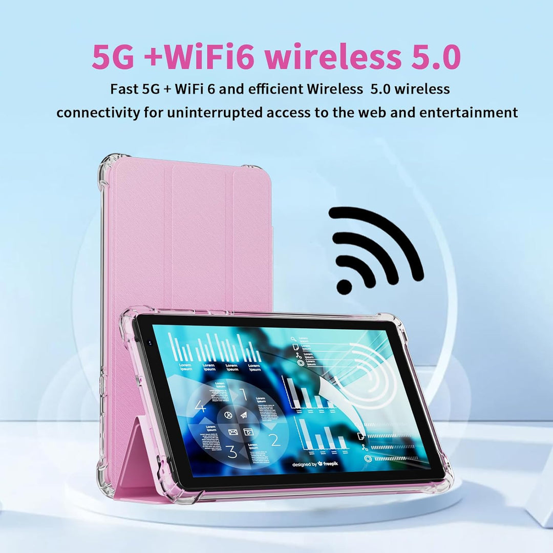 IWEGGO Tablet Android 15 con estuche, Tablet de 7 pulgadas 8GB RAM+...