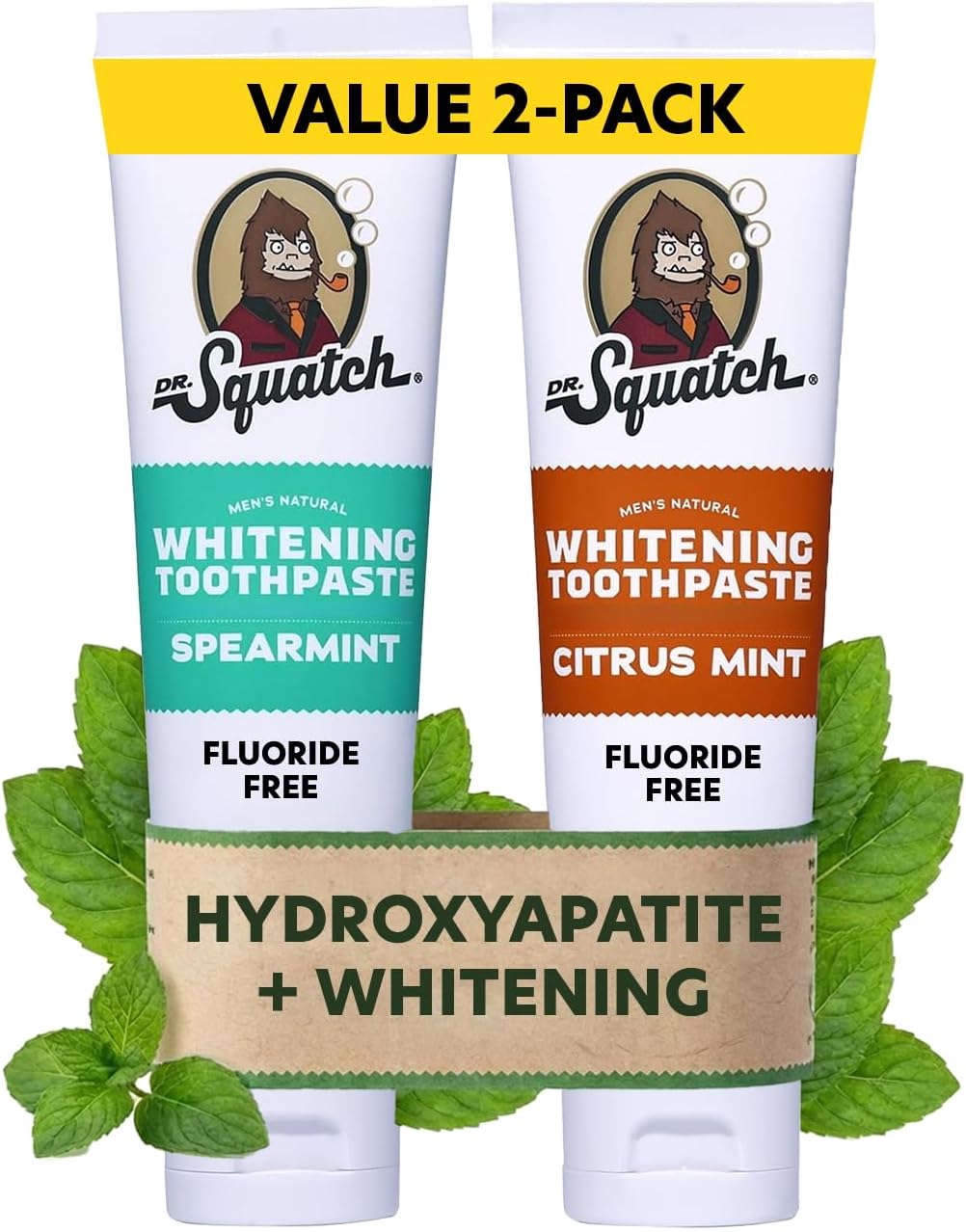 Dr. Squatch Pasta de dientes Hydroxiapatite Whitening - Pasta de di...