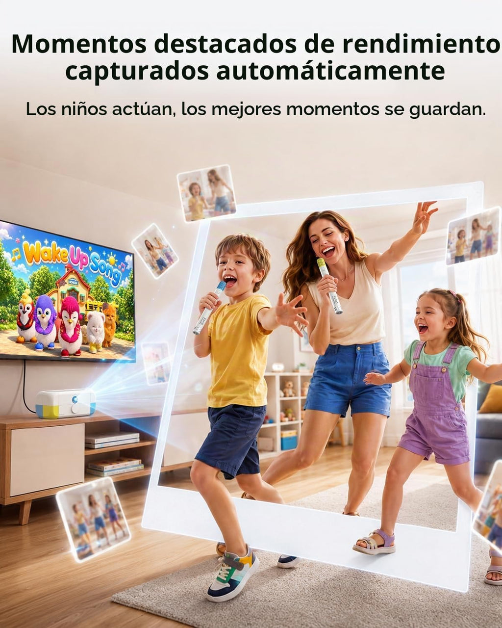 Ikarao Máquina de karaoke para niños, cámara AR integrada y karaoke de