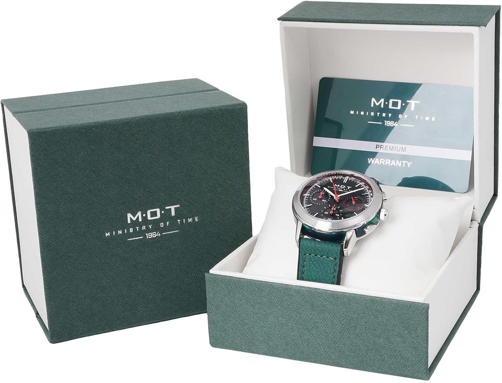 M.O.T Reloj cronómetro - 1.535 in, unisex, movimiento de cuarzo, fondo de caja inoxidable, correa magnética de mariposa, resistente al agua 3ATM - Ministry of Time
