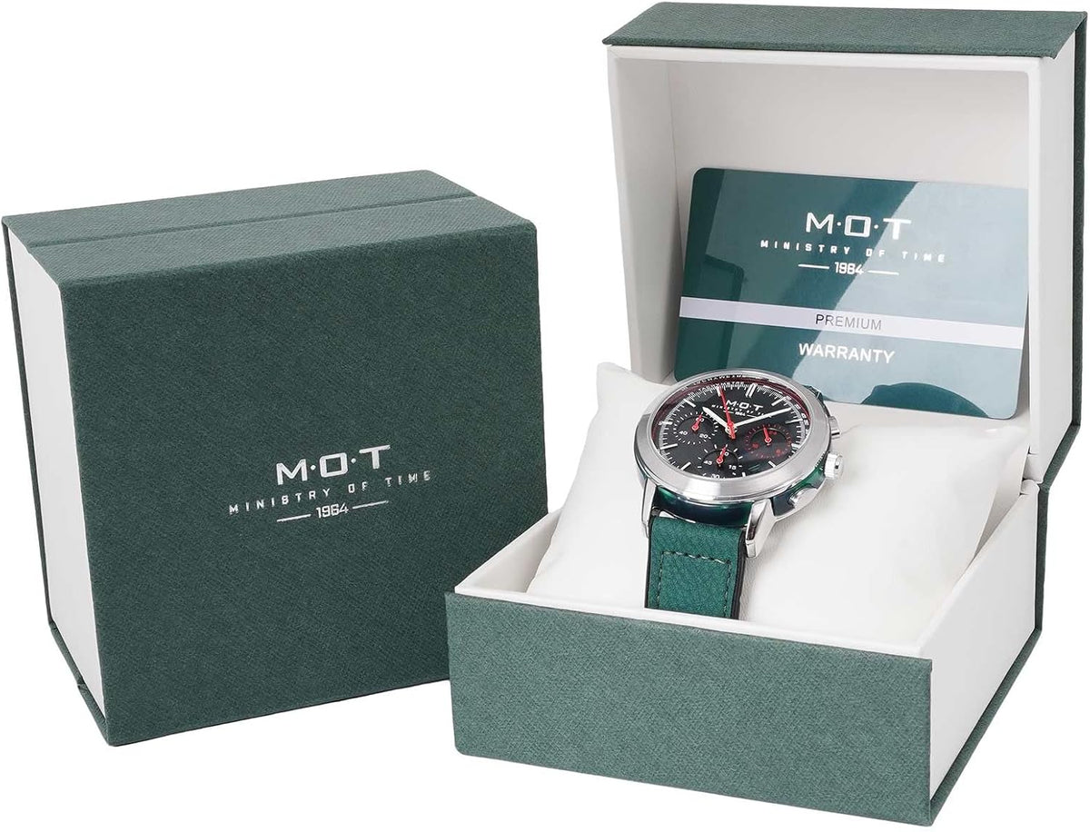 M.O.T Reloj cronómetro - 1.535 in, unisex, movimiento de cuarzo, fondo de caja inoxidable, correa magnética de mariposa, resistente al agua 3ATM - Ministry of Time