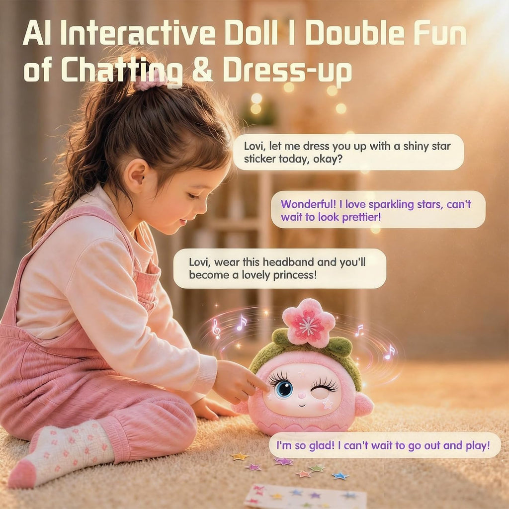 Lovi AI Companion Robot Interactivo, Juguetes Inteligentes que Hablan Emocionalmente para Niños