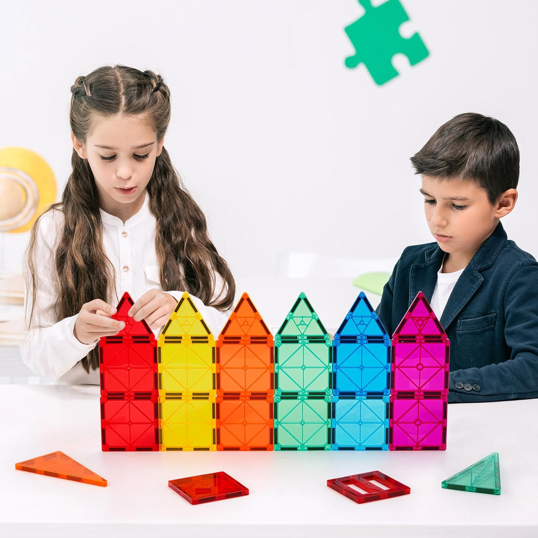 FNJO - Azulejos magnéticos, juego de 110 piezas de bloques de const...