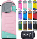 Sacos de Dormir para Adultos, Ultraligeros y Lavables a máquina, a Prueba de Agua para Senderismo, Camping y Mochila, para Clima Cálido y Frío, Esenciales de Camping para Viajar
